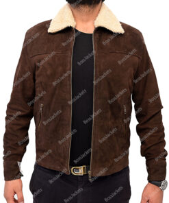 Rick Grimes The Walking Dead Brown Suede Jacket