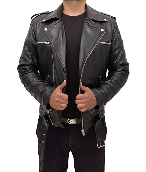 The Nowhere Inn 2021 Brian Black Leather Jacket | Kash Abdulmalik Jacket