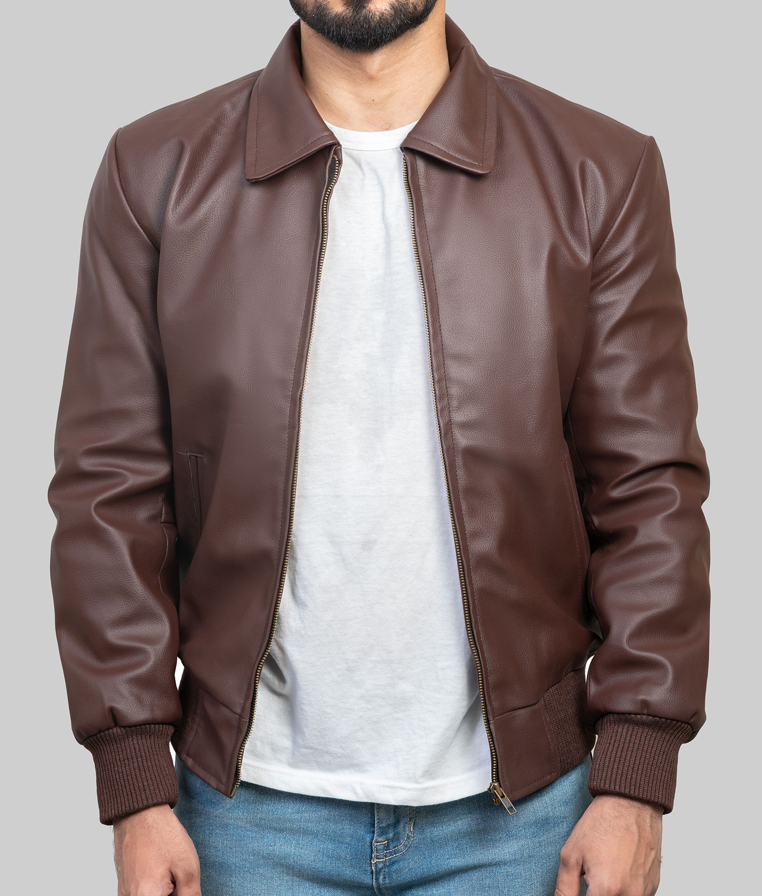 Henry Winkler Fonzie Happy Day Brown Leather Jacket | BossJackets