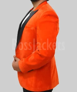 Taron Egerton Kingsman Orange Tuxedo BossJackets