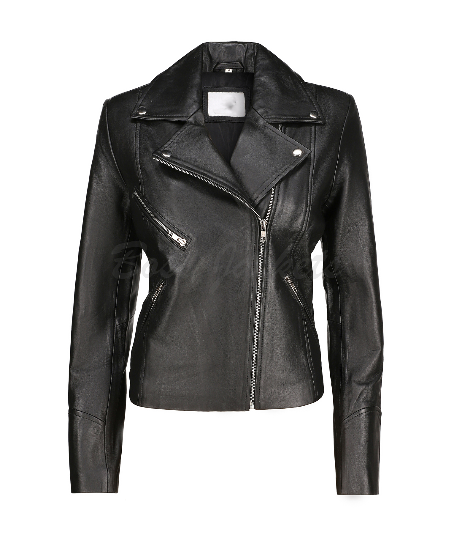 Emily Black Leather Jacket | NYC Jackets