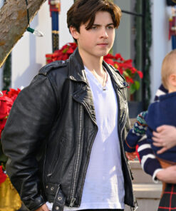 Family Switch Wyatt (Brady Noon) Black Leather Jacket