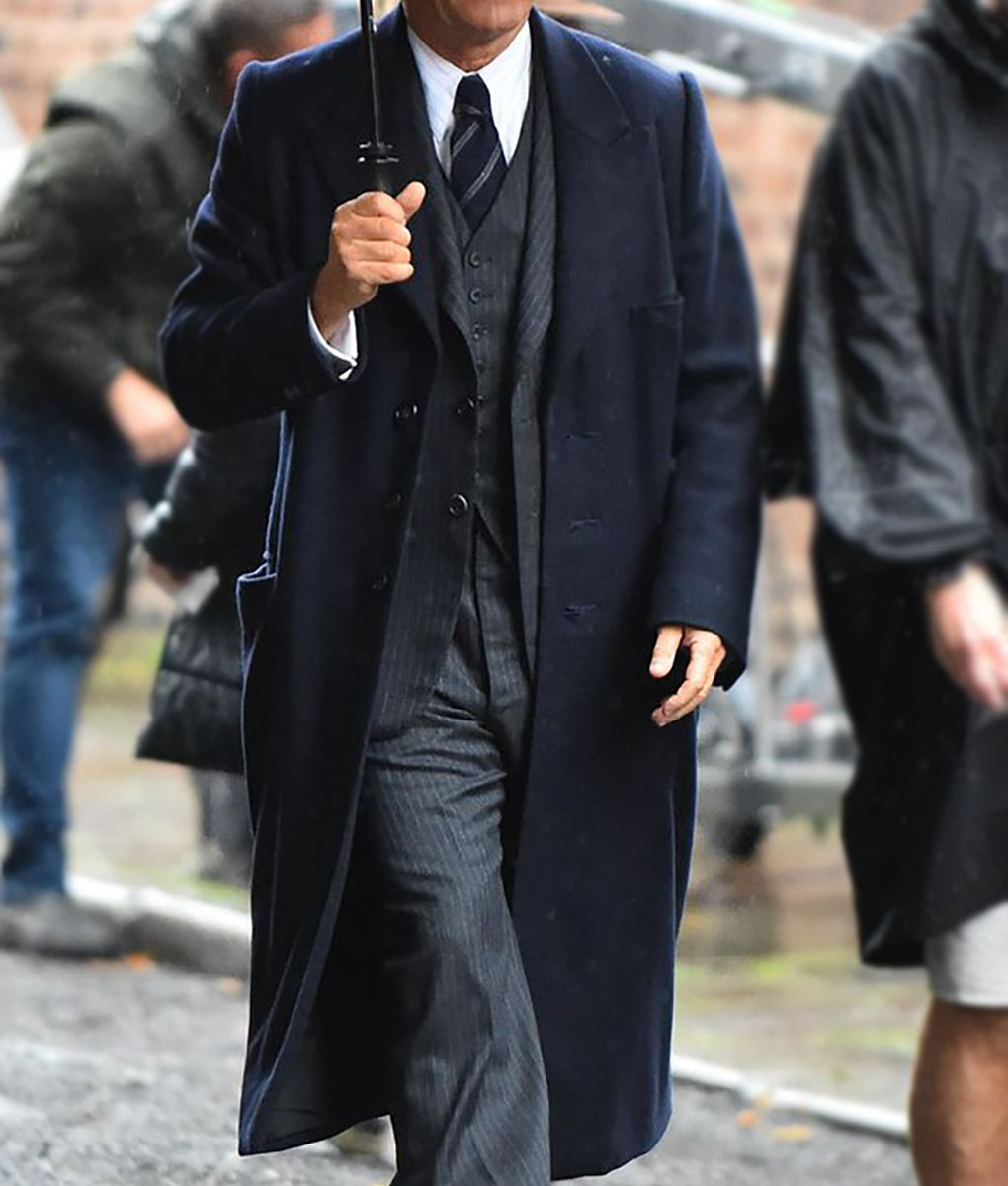 Archie Jason Isaacs (Cary Grant) Blue Trench Coat | Boss Jackets