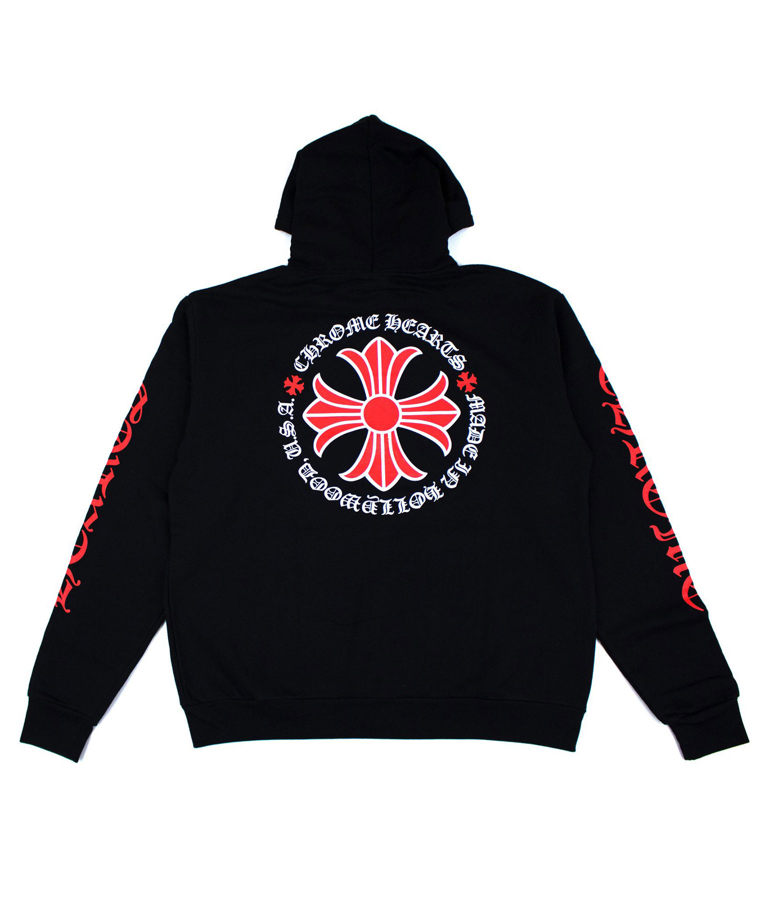 Chrome Hearts Made In Hollywood Plus Cross Zipper Black Hoodie