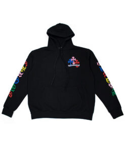 Chrome Hearts Multi Color Cross Cemetery Black Hoodie