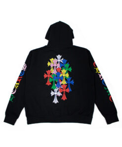 Chrome Hearts Multi Color Cross Cemetery Black Hoodie