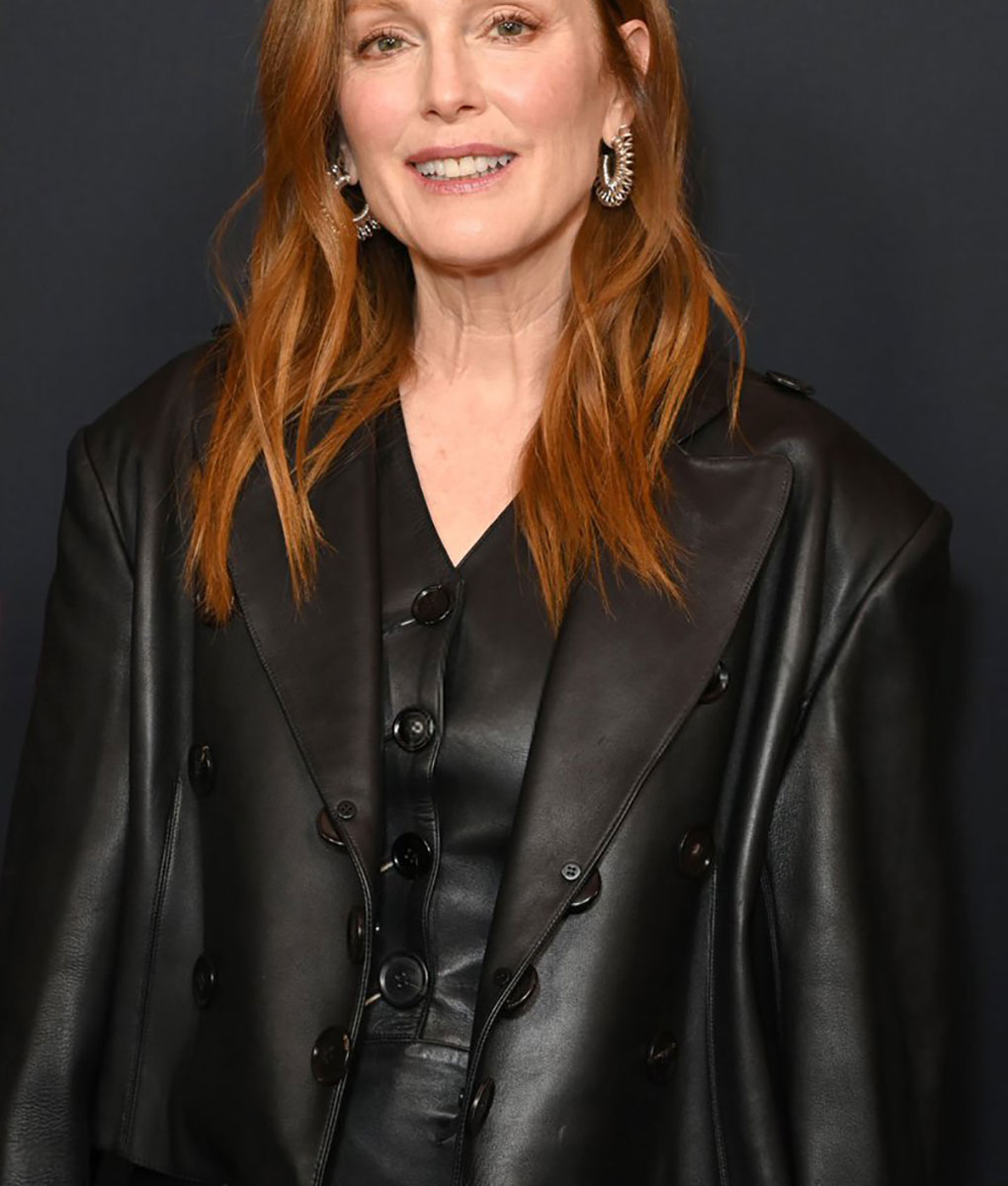 Julianne Moore American Film Institute Awards Leather Blazer