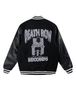 Death Row Records Black Varsity Jacket | Boss Jackets