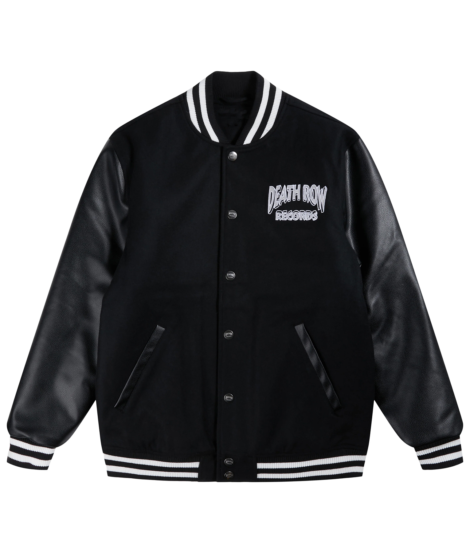 Death Row Records Black Varsity Jacket | Boss Jackets