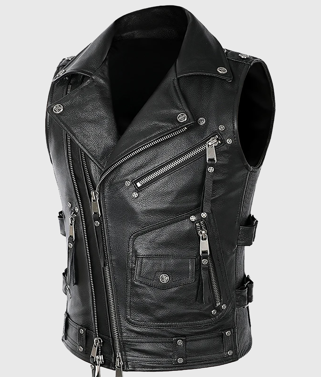Lenny Kravitz People's Choice Awards Black Leather Vest
