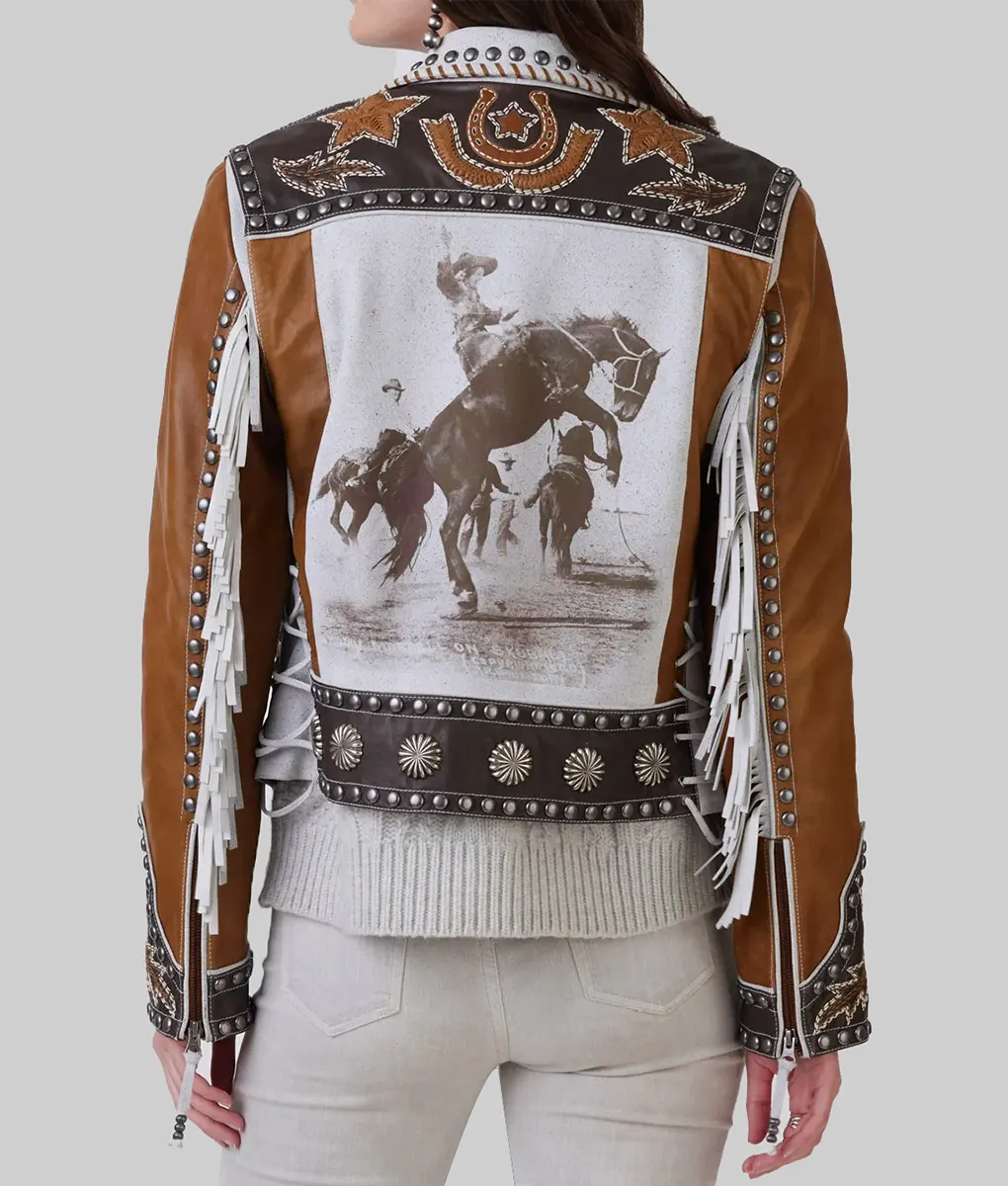 Lainey Wilson PCA Western Leather Jacket | DD Ranch Abilene Jacket