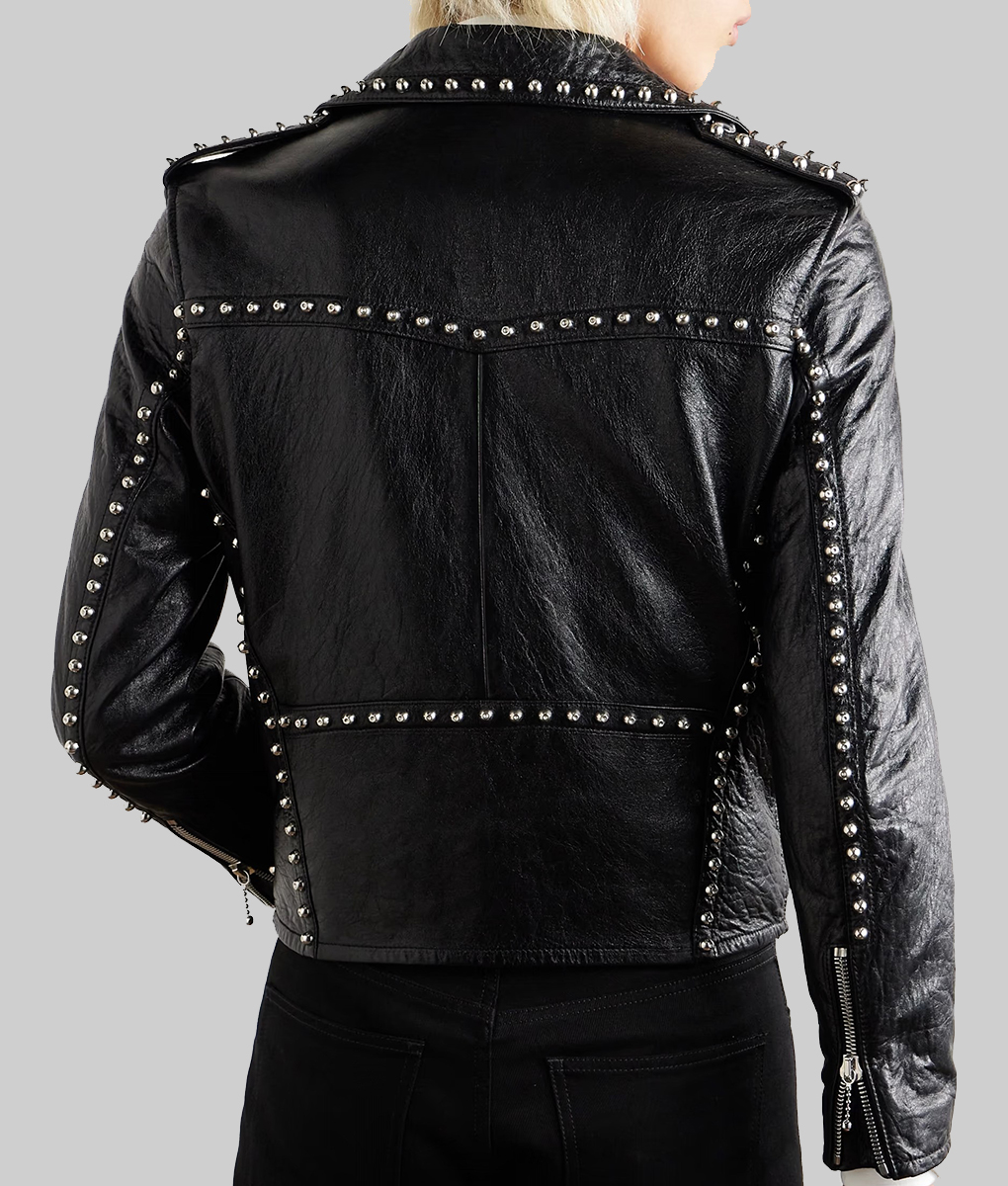 The Voice S25 John legend Black Studded Leather Jacket
