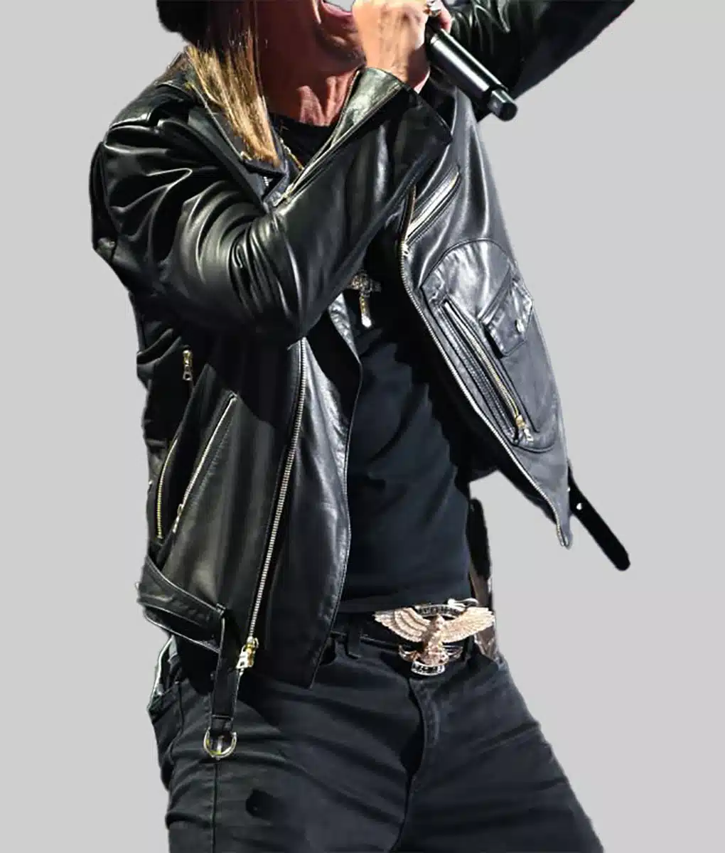 Kid Rock RNC Convention Black Biker Jacket Boss Jackets