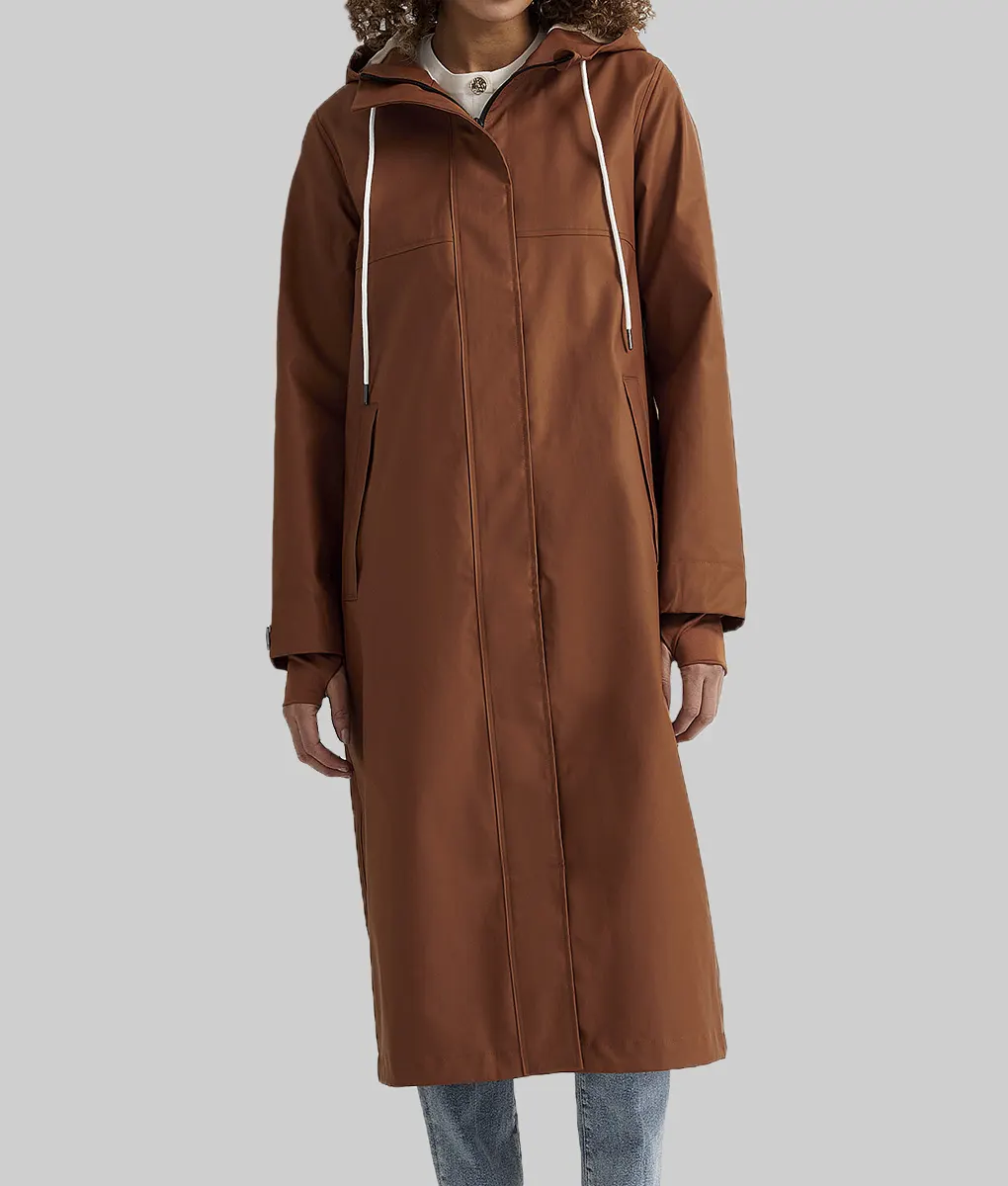 Saint-Pierre Josephine Jobert (Arch) Brown Hooded Coat - Boss Jackets