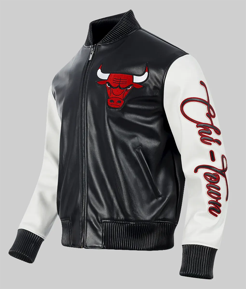 Chi-Town Bulls Leather Varsity Jacket | Boss Jackets