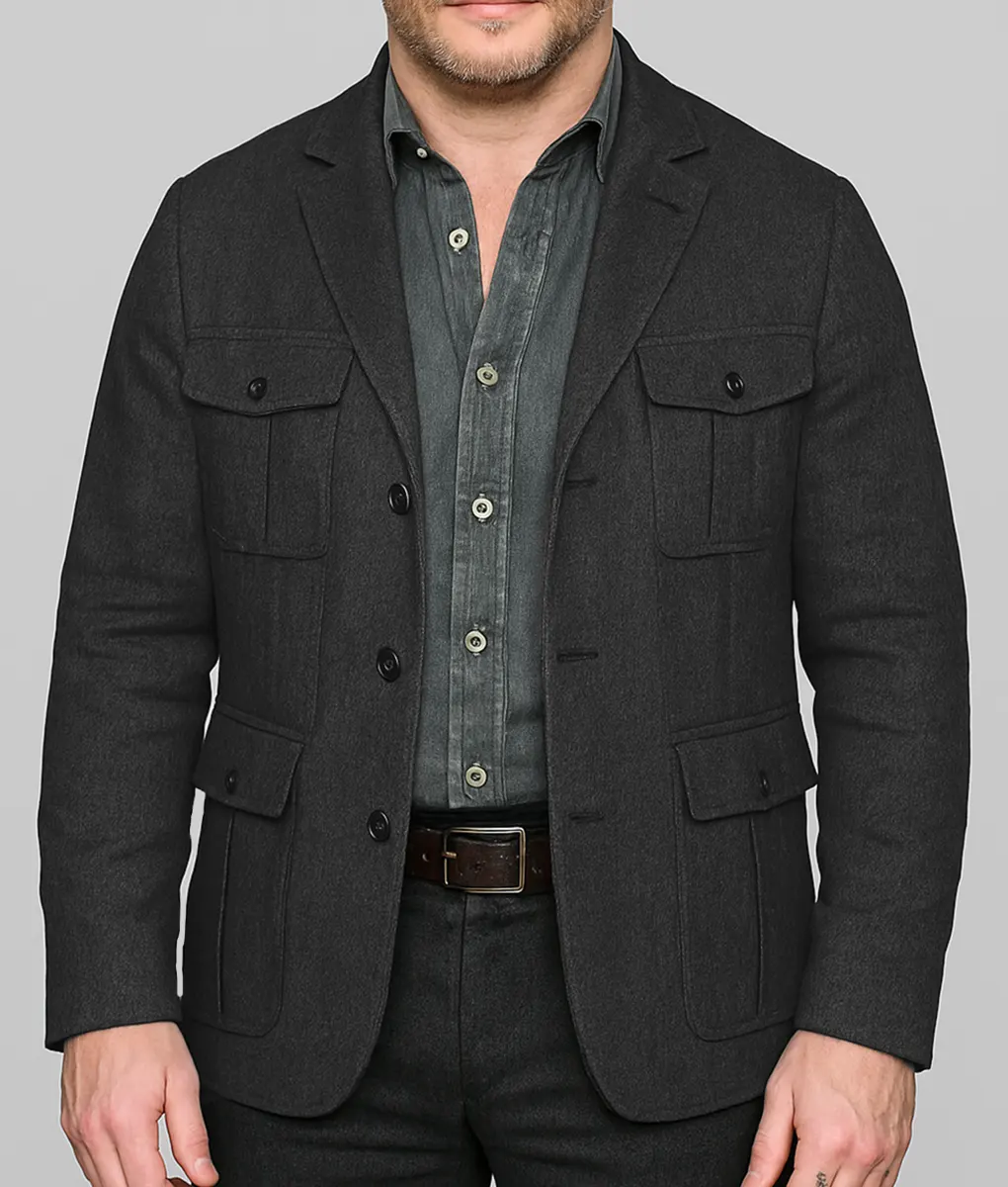 Tom Hardy MobLand Premiere Cotton Jacket | Boss Jackets