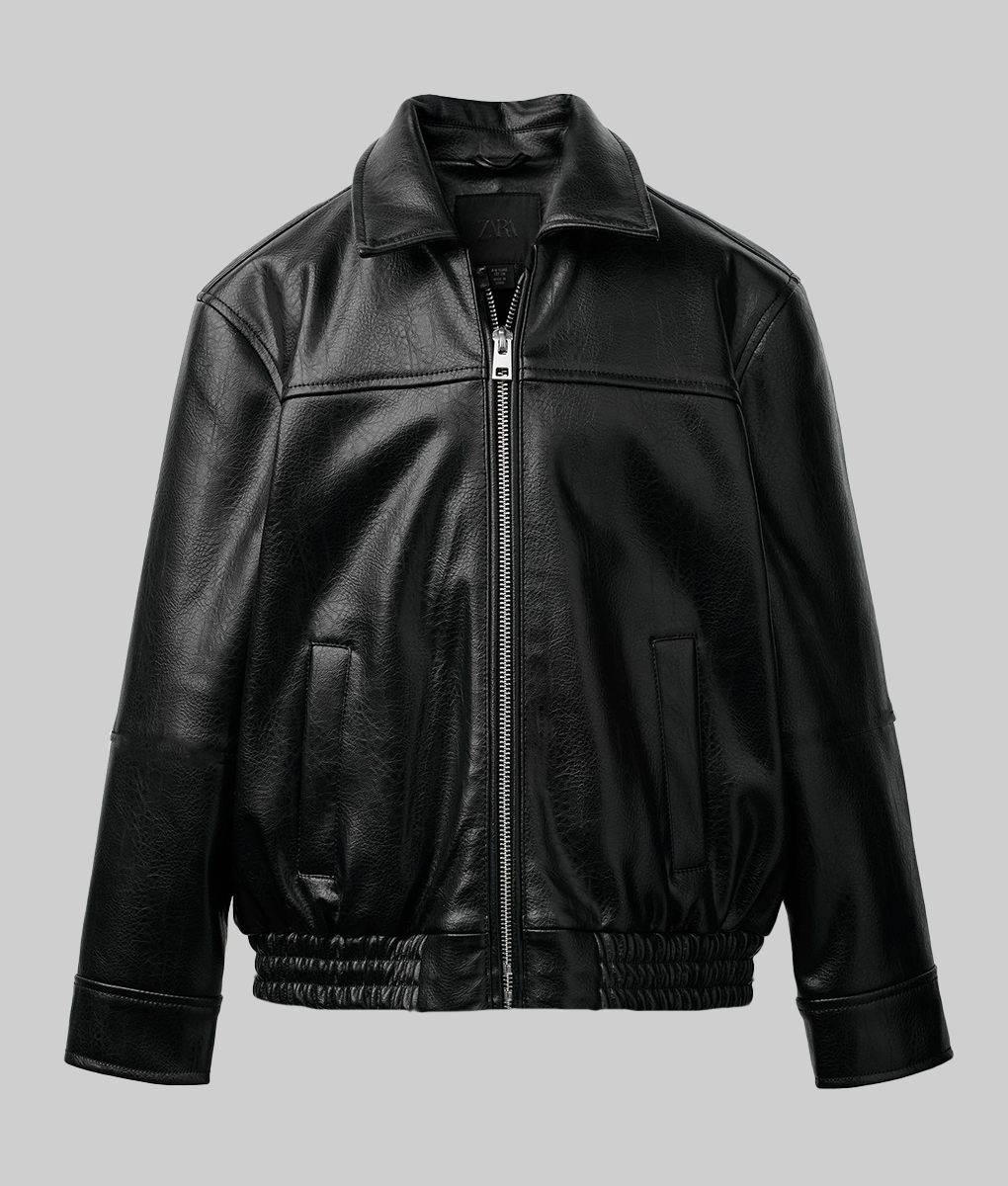 Jessica Alba Black Leather Jacket | Boss Jackets