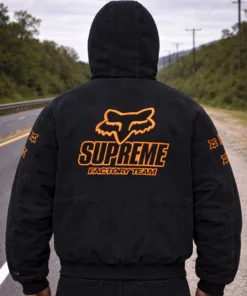 Supreme Fox Racing Denim Hooded Jacket | Boss Jackets